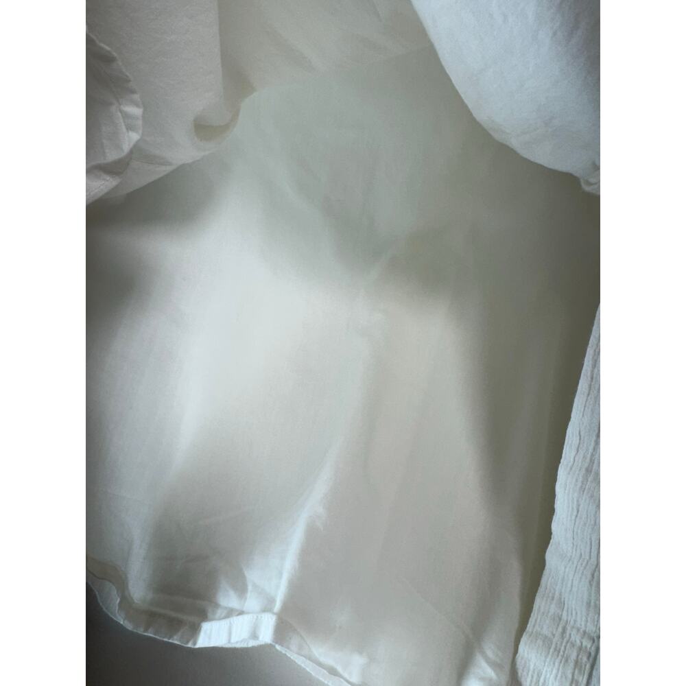 Louise Misha Women’s Sz 40 US Sz 8 Dress White Organic Gauzy Cotton Boho FLAWS - Picture 10 of 13